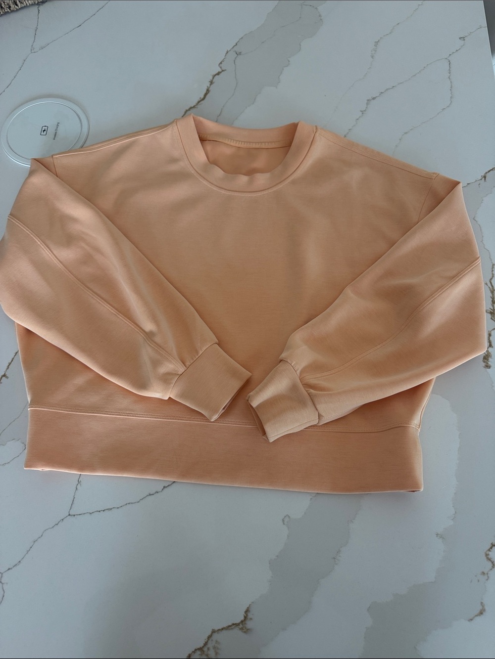 Lululemon athletica Peach color Crewneck crop loose fit Sweatshirt